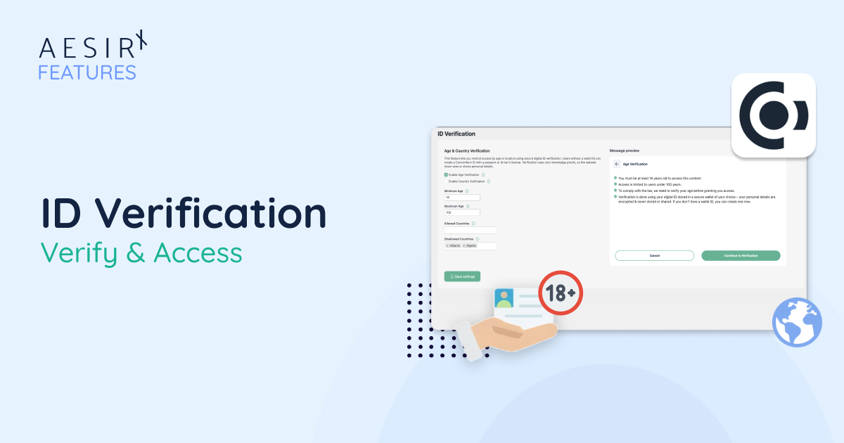 AesirX Features: ID Verification