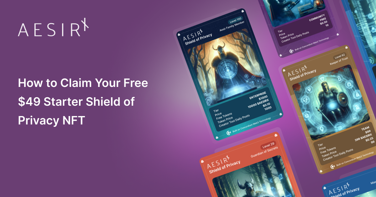 Nft Shield Claim Your Free $49 Starter Shield of Privacy NFT